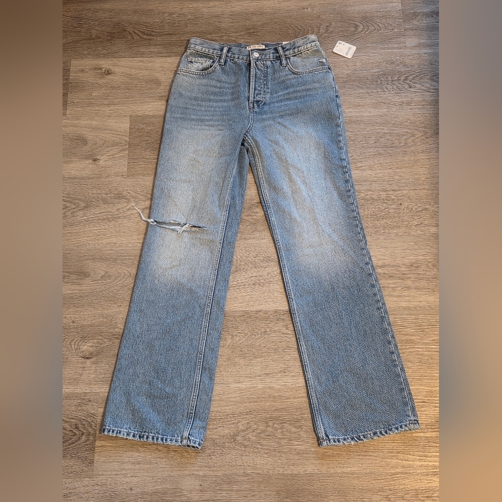 Free People Light Blue Boot Cut Jeans - Picture 2 of 9